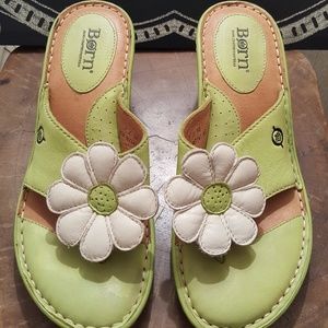 Lime Green Born Wedges Very Comfortable